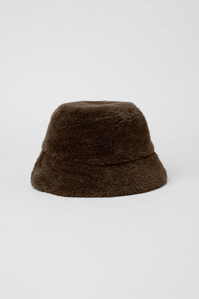 Alo Yoga Foxy Sherpa Bucket Hat - Espresso 3