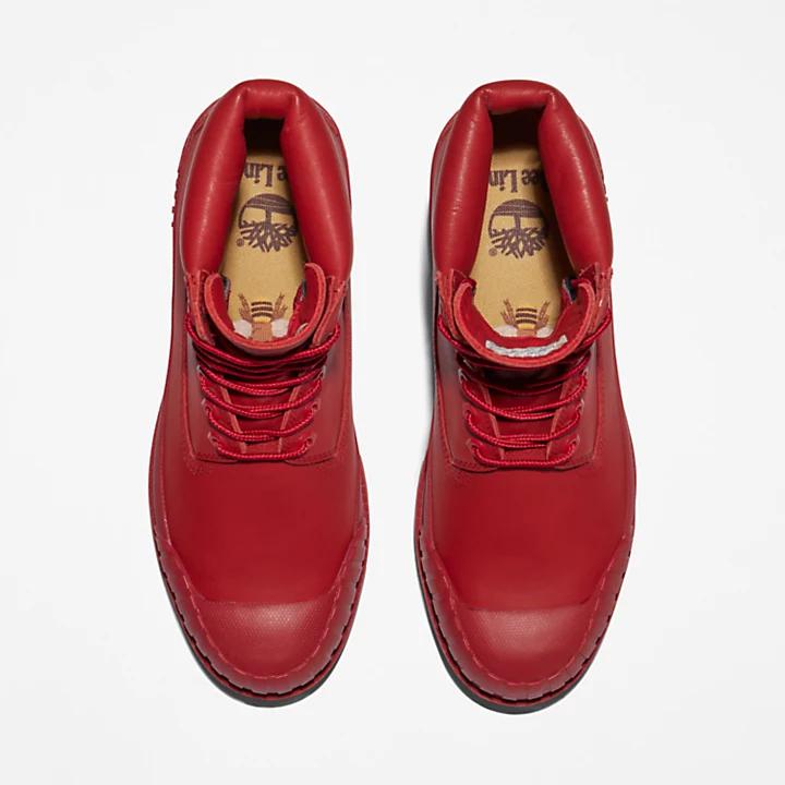 Timberland Bee Line x Timberland Premium® 6 Inch Rubber-Toe Boot for Men in Red