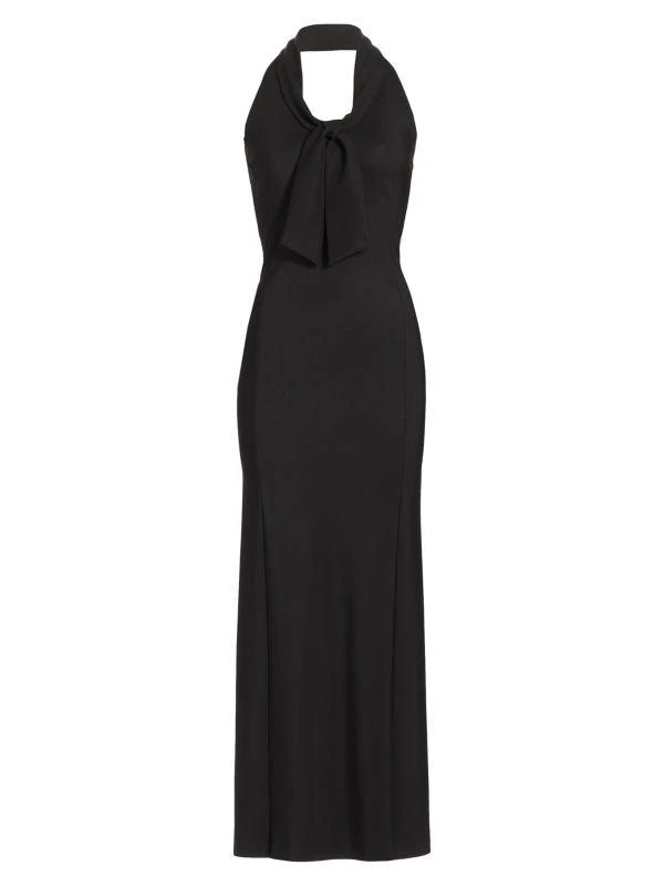 Chiara Boni Bambi Sje Tie Halter Gown 6