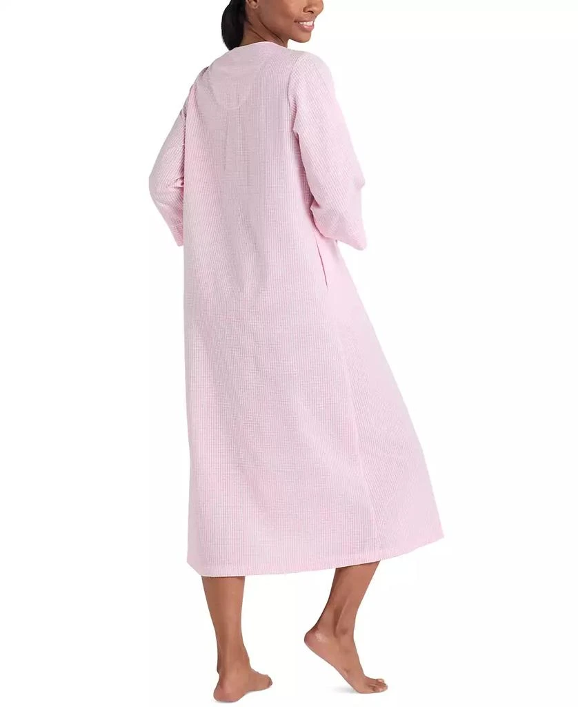 Miss Elaine Women
s 3/4-Sleeve Zip-Front Seersucker Robe 2