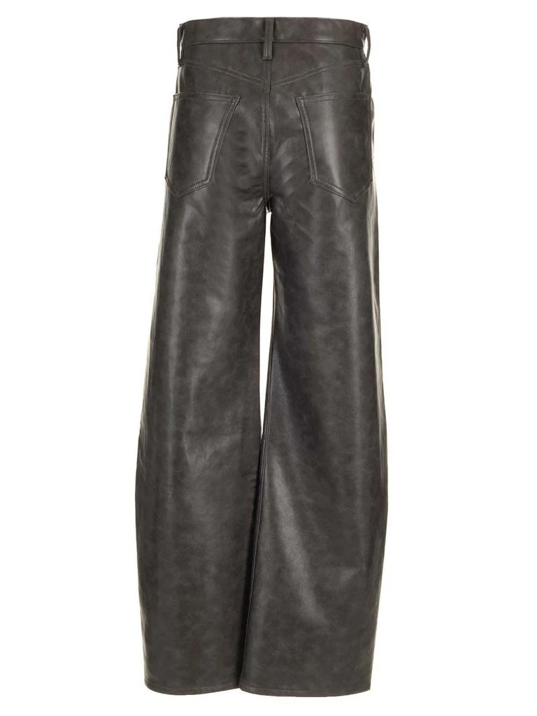 AGOLDE AGOLDE Leather Curved-Leg Pants 2