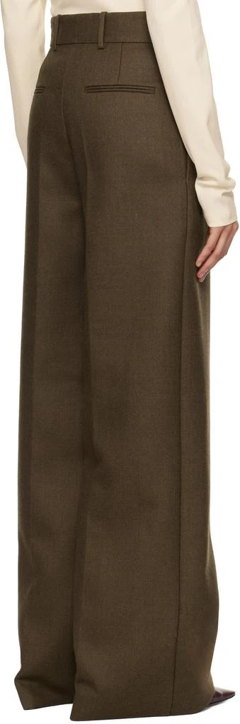 Carven Brown Double Worsted Wool Trousers 3