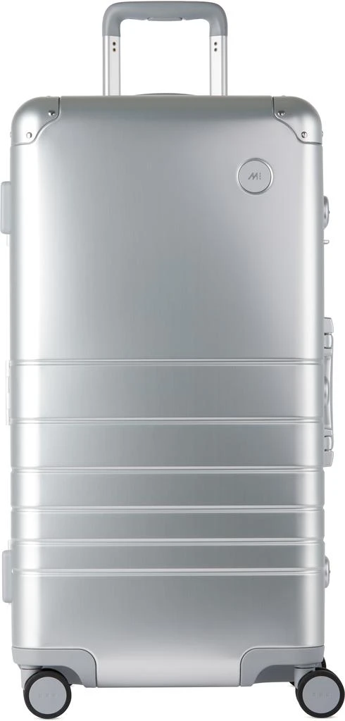 Monos Silver Aluminum Trunk Suitcase 4
