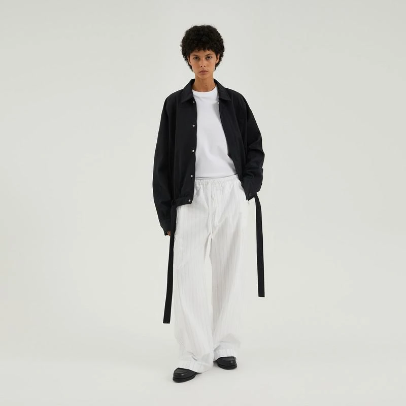 1989 STUDIO White striped boxy pants 3