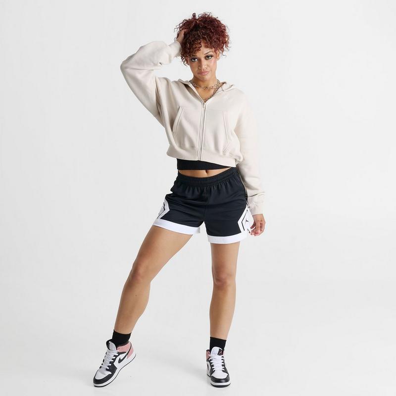 Jordan Women's Jordan Brooklyn Fleece Cropped Full-Zip Hoodie