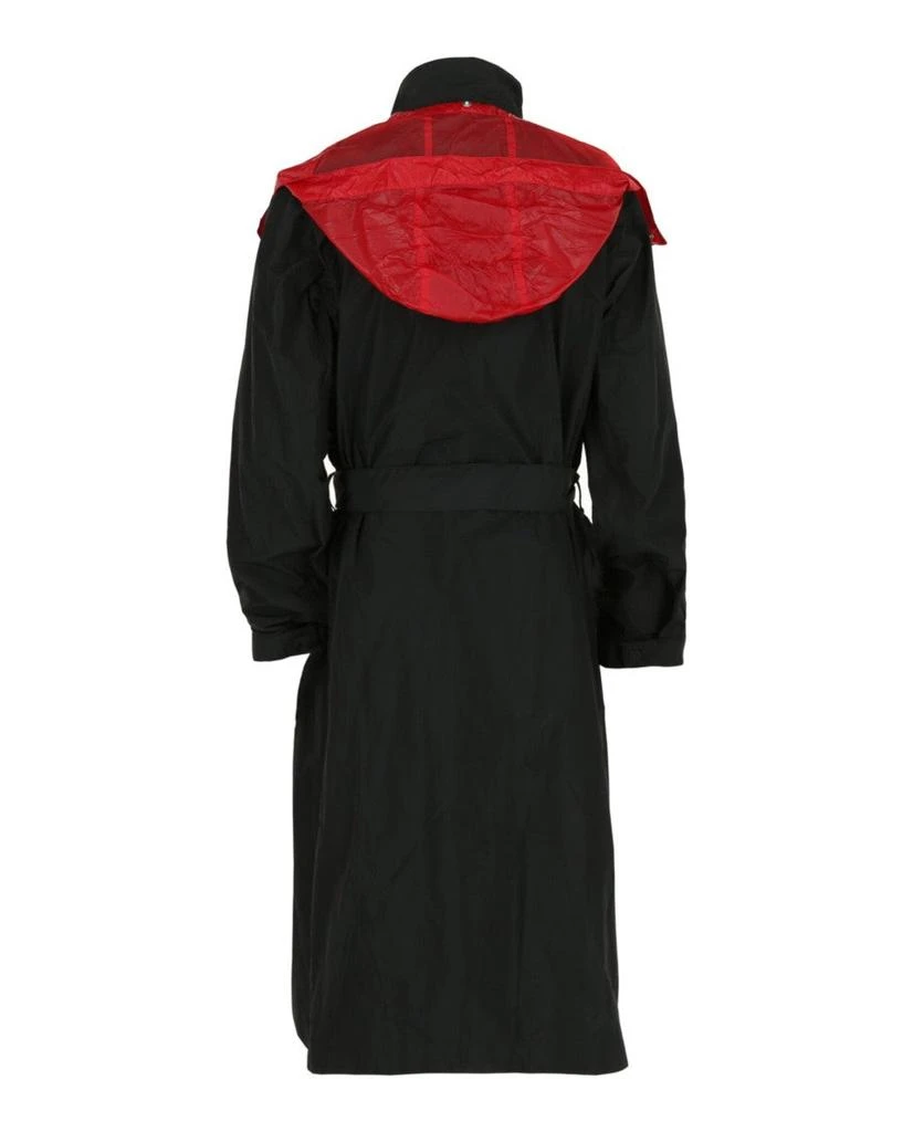 Salvatore Ferragamo Asymmetrical Zip-Detail Belted Trench Coat 4