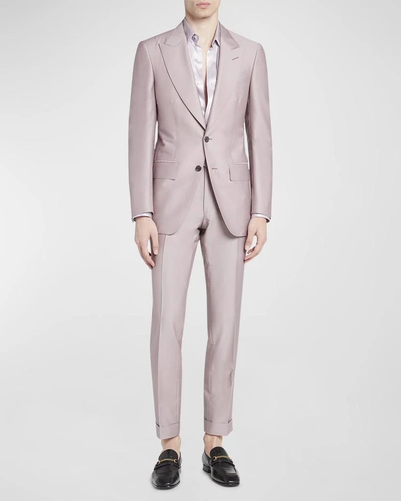 Tom Ford Men's Mikado Atticus Yarn-Dyed Dinner Jacket 4