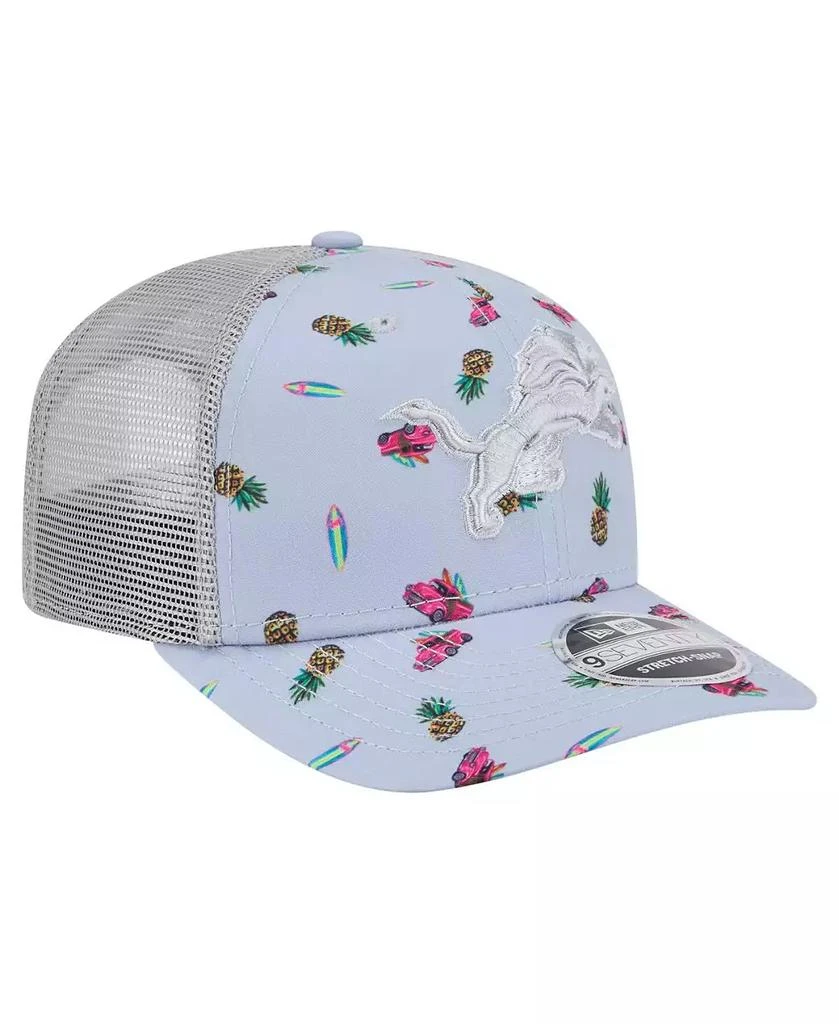 New Era Men's Light Blue Detroit Lions Adventure Surfboard 9SEVENTY Adjustable Hat 3