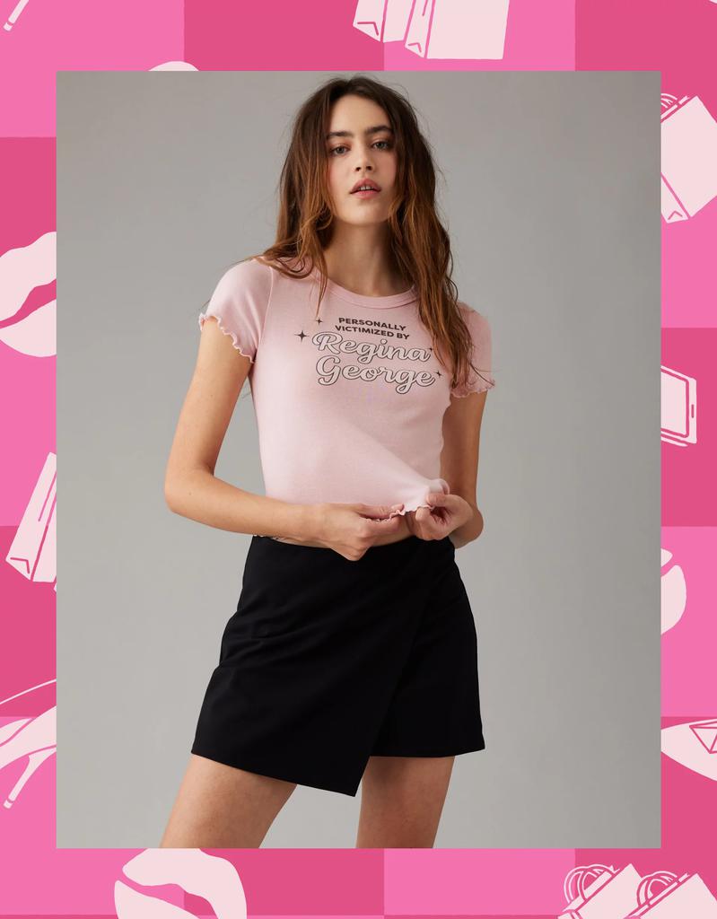 AE AE x Mean Girls Graphic Cropped Tee