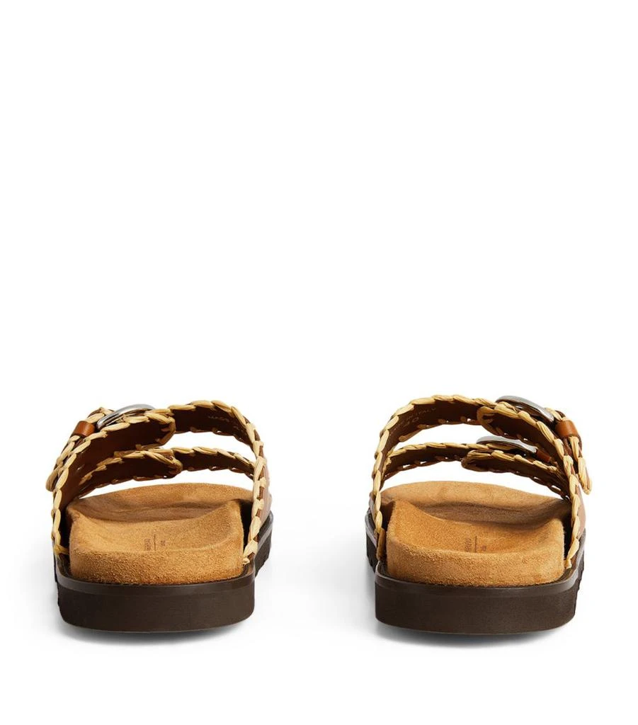 Weekend Max Mara Leather Buckled Sandals 4