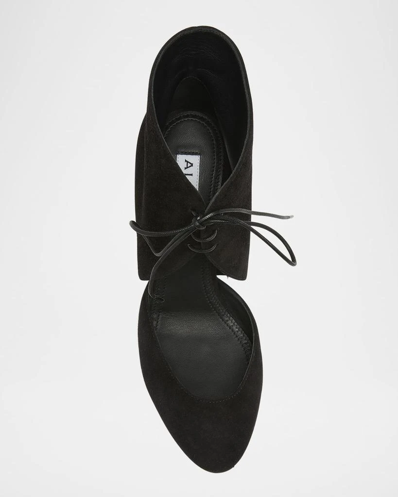 Alaia Suede Lace-Up Stiletto Pumps 5