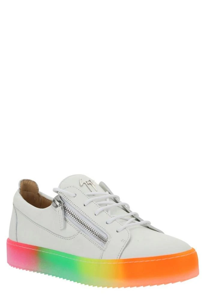Giuseppe Zanotti Giuseppe Zanotti Rainbow-Print Zip Detail Sneakers 2