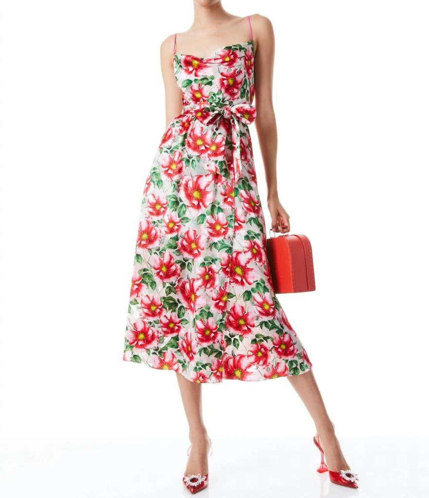 Alice + Olivia Alice + Olivia - Samantha Cowl Midi Dress 1