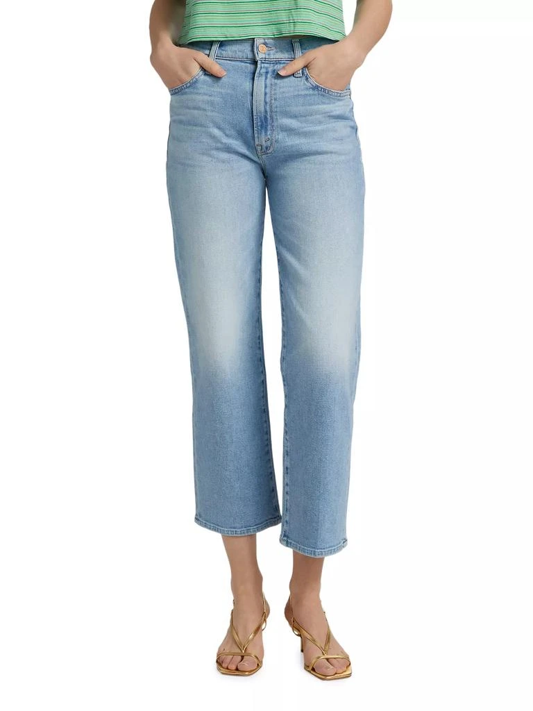 MOTHER The Rambler High-Rise Stretch Wide-Leg Jeans 3