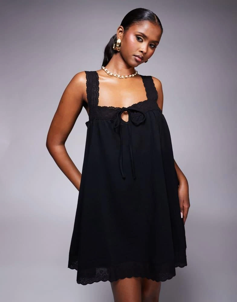 collared white mini dress Dallas Collared Mini Dress