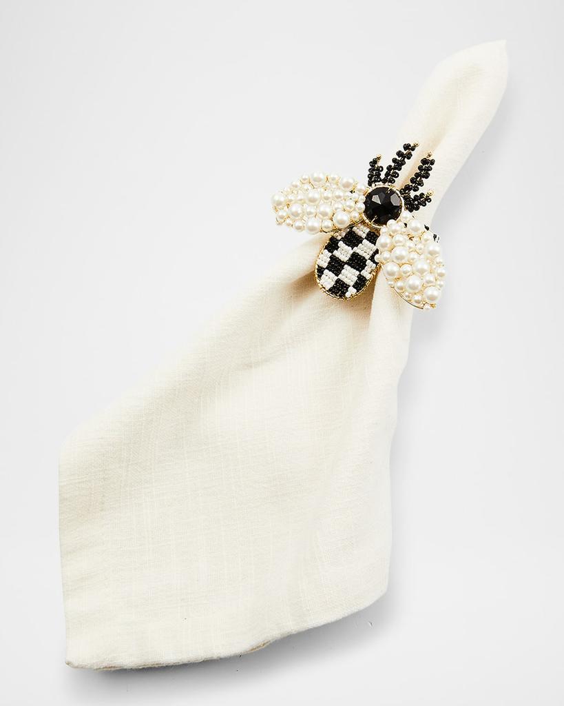 MacKenzie-Childs Bee Napkin Rings, Set of 4