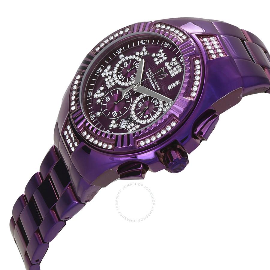 TechnoMarine Cruise Chronograph Quartz Crystal Purple Dial Men's Watch TM-121231