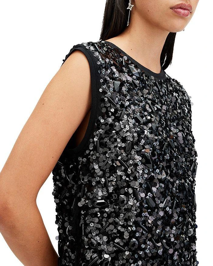 ALL SAINTS Ilia Bead Embellished Mini Dress 5