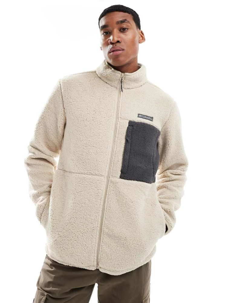 Columbia Columbia Mountainside heavyweight fleece in brown 1