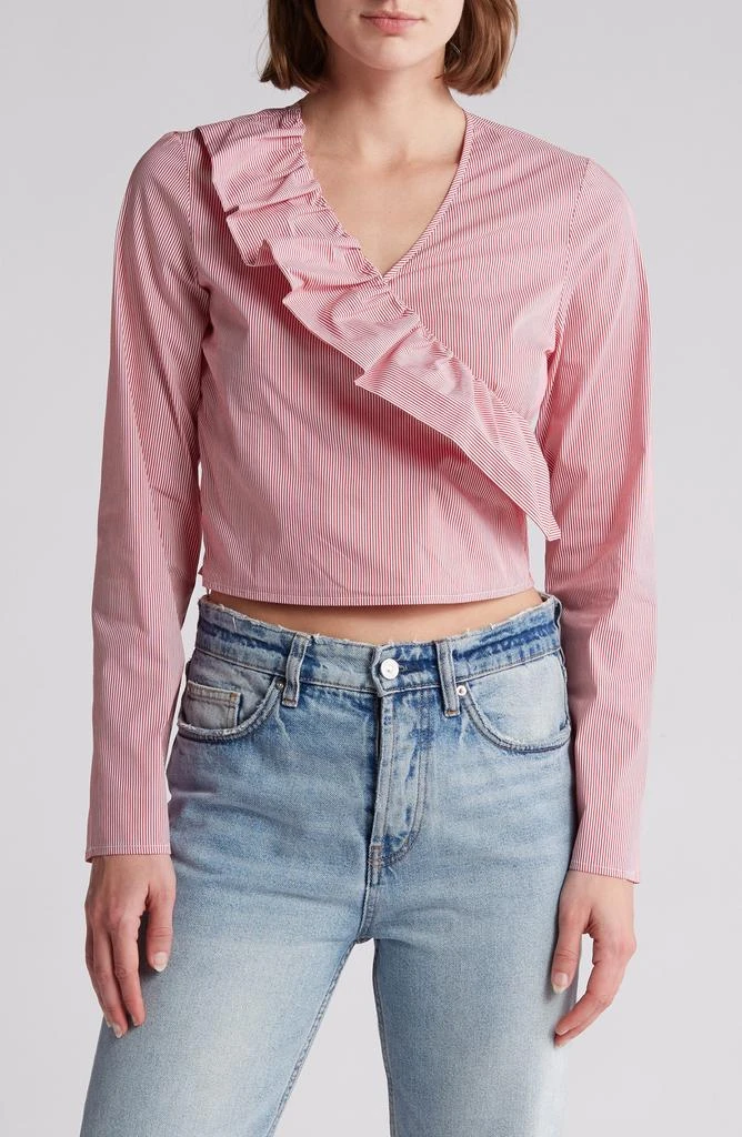 Freshman Asymmetric Ruffle Cotton Top 1