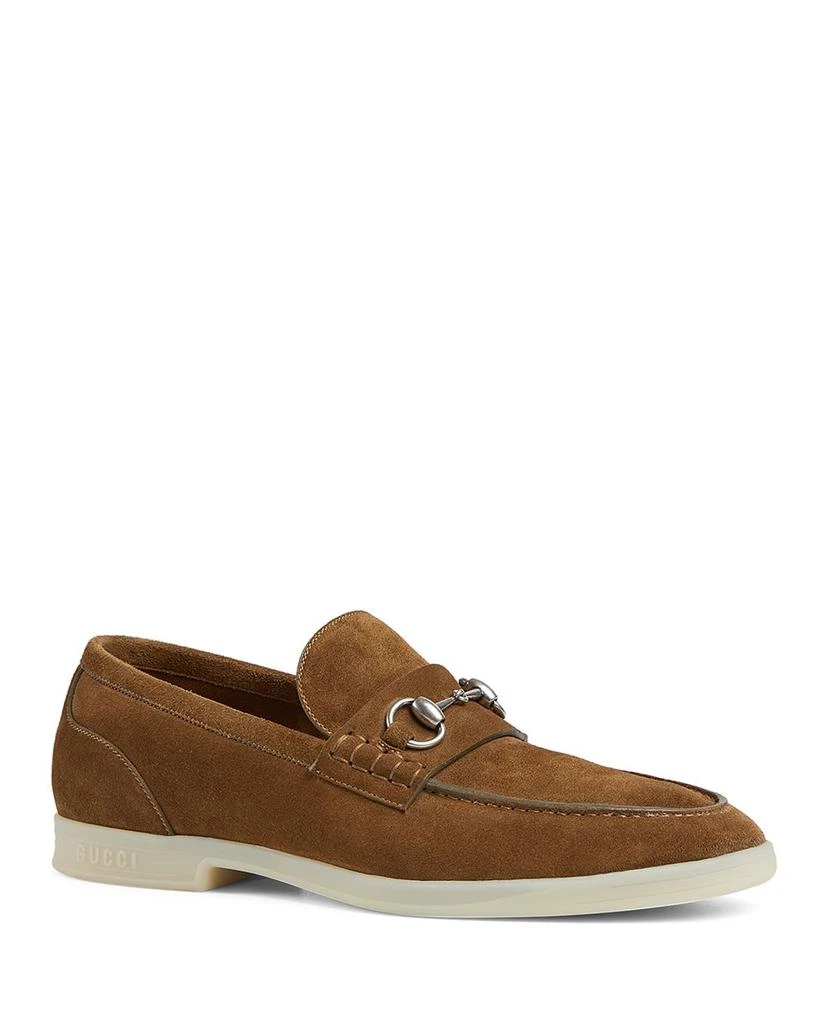 Gucci Men's Suede Horsebit Loafers 1