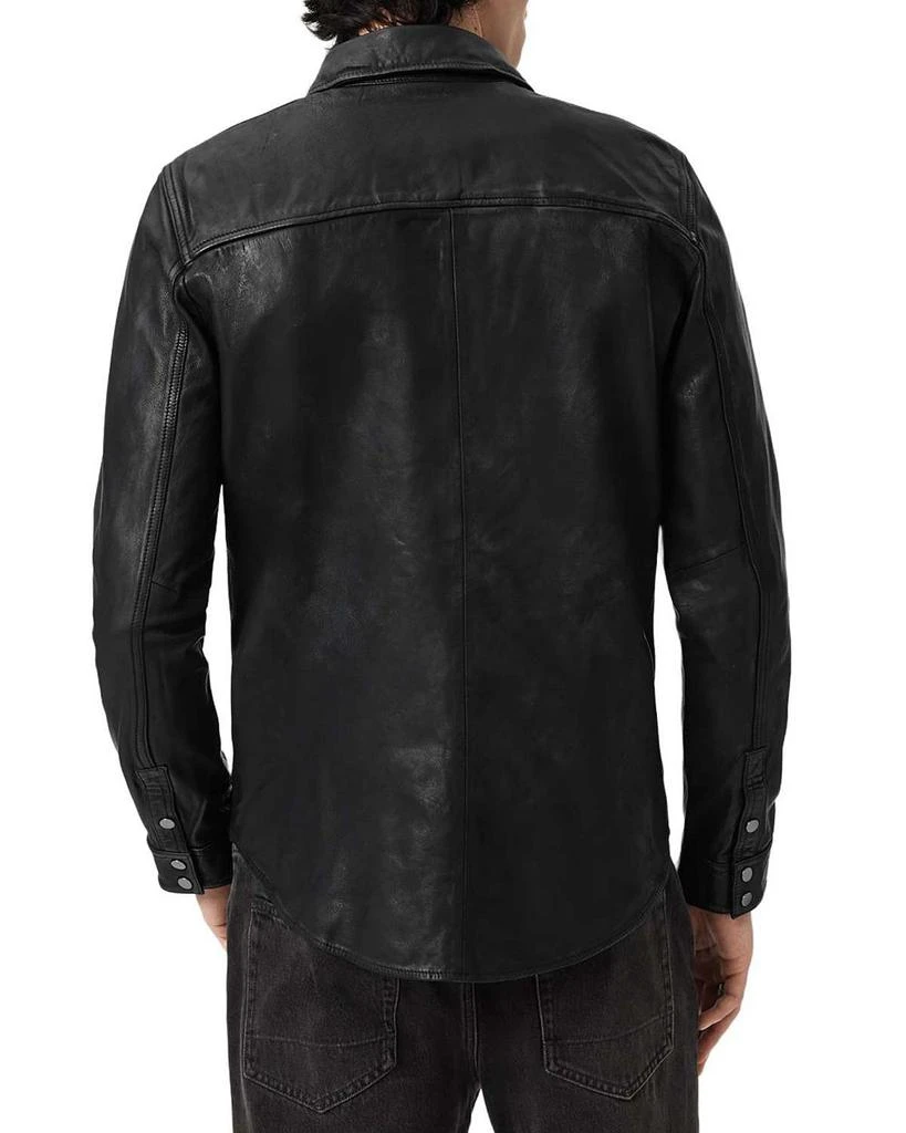 ALL SAINTS Irwin Leather Shirt 5