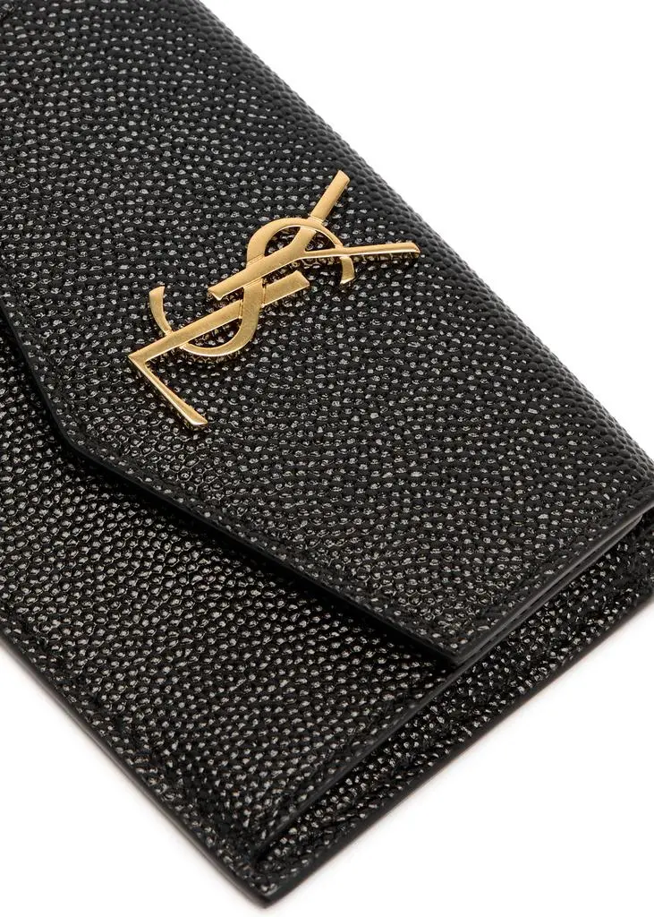 Yves Saint Laurent Uptown pebbled leather card holder 3