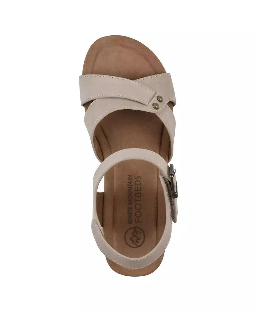 White Mountain Women's Prezo Footbed Wedge Sandals 4