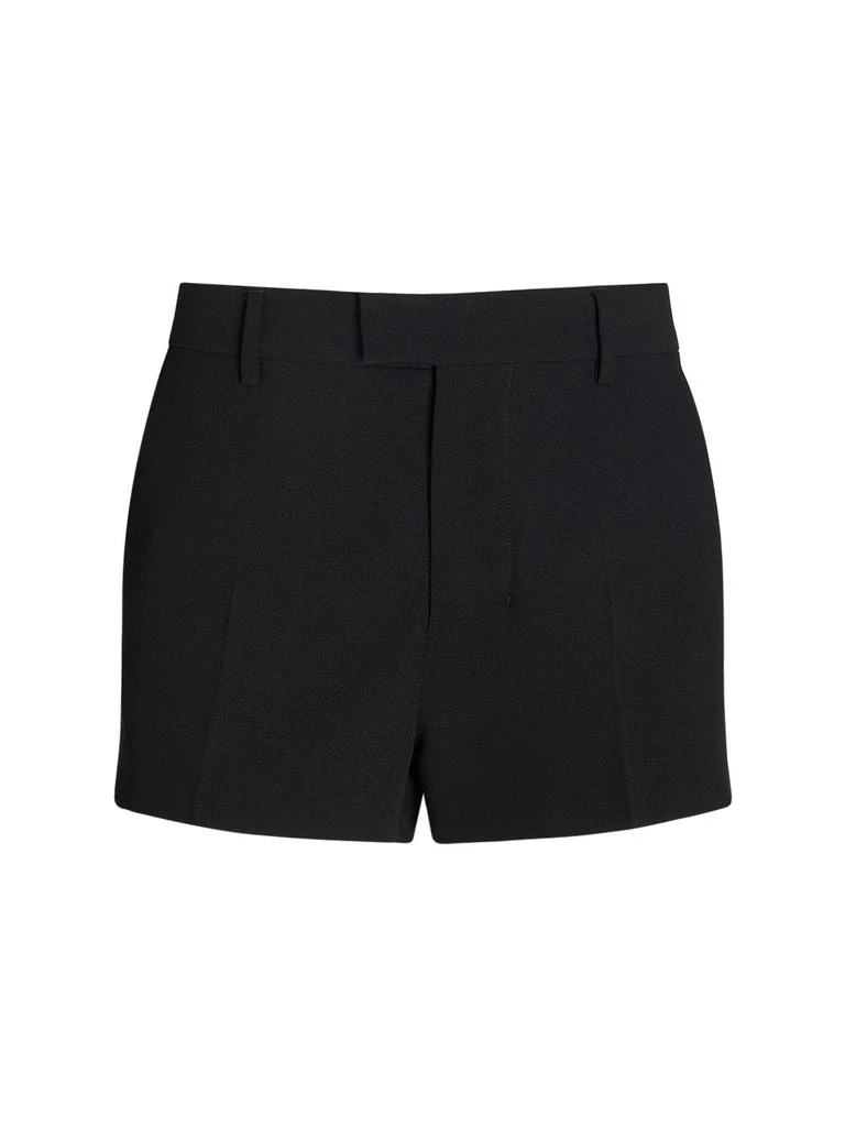 AMI PARIS Wool Crepe Mini Shorts 1