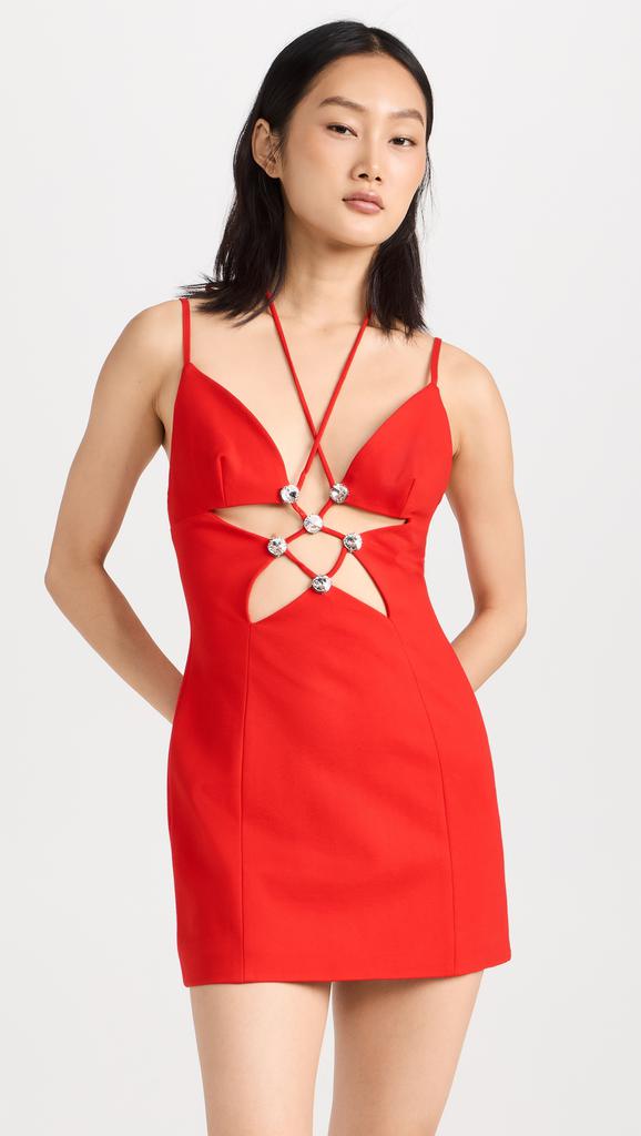 Area Star Cutout Mini Dress