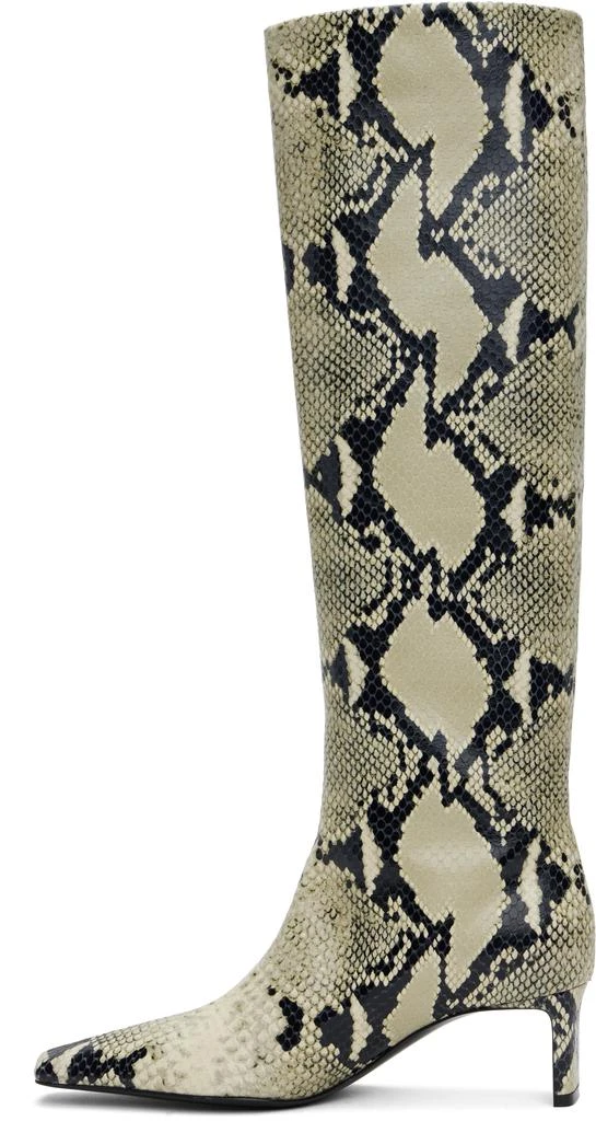 Khaite Khaki Ona Knee-High Boots 3