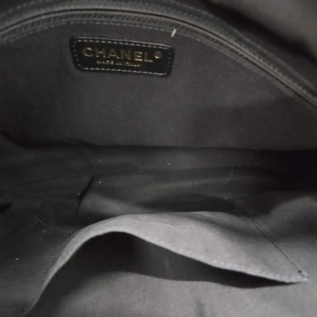 Chanel Chanel Black Leather Tote Bag 6