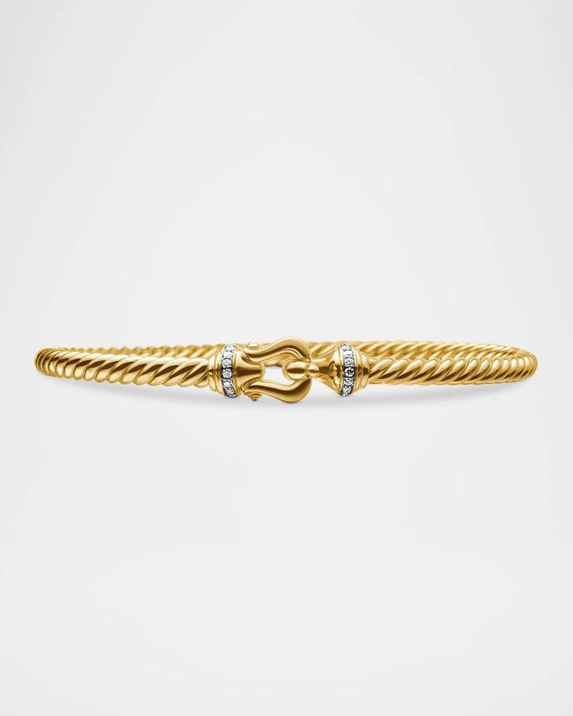 David Yurman Cable Buckle Bracelet in 18K Gold, 3.5mm
