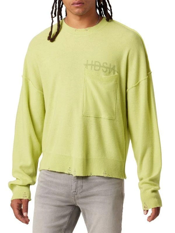 Hudson Cashmere-Blend Crewneck Sweater 1