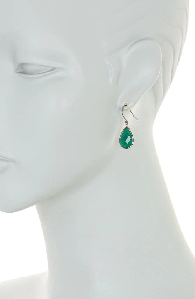 ADORNIA Green Onyx Pear Drop Earrings 2