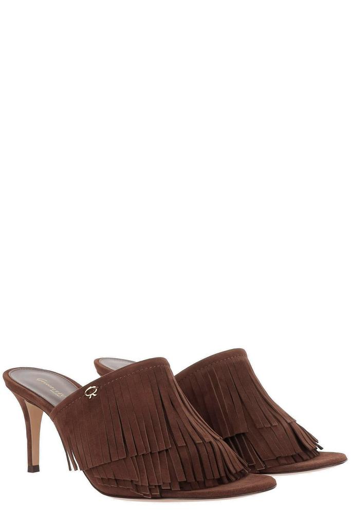 Gianvito Rossi Gianvito Rossi Fringed Heeled Mules