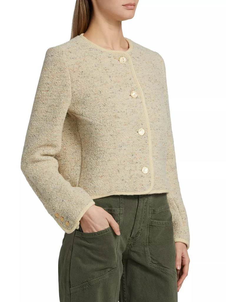 ba&sh Deredith Textured Wool-Blend Jacket 4