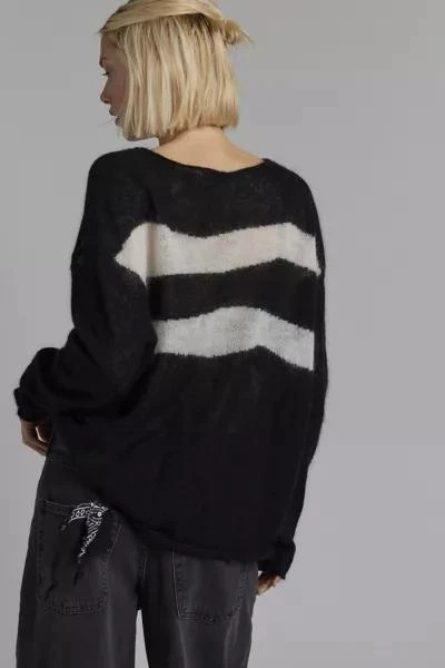 One Teaspoon One Teaspoon Vivianne Wide Neck Stripe Sweater 3