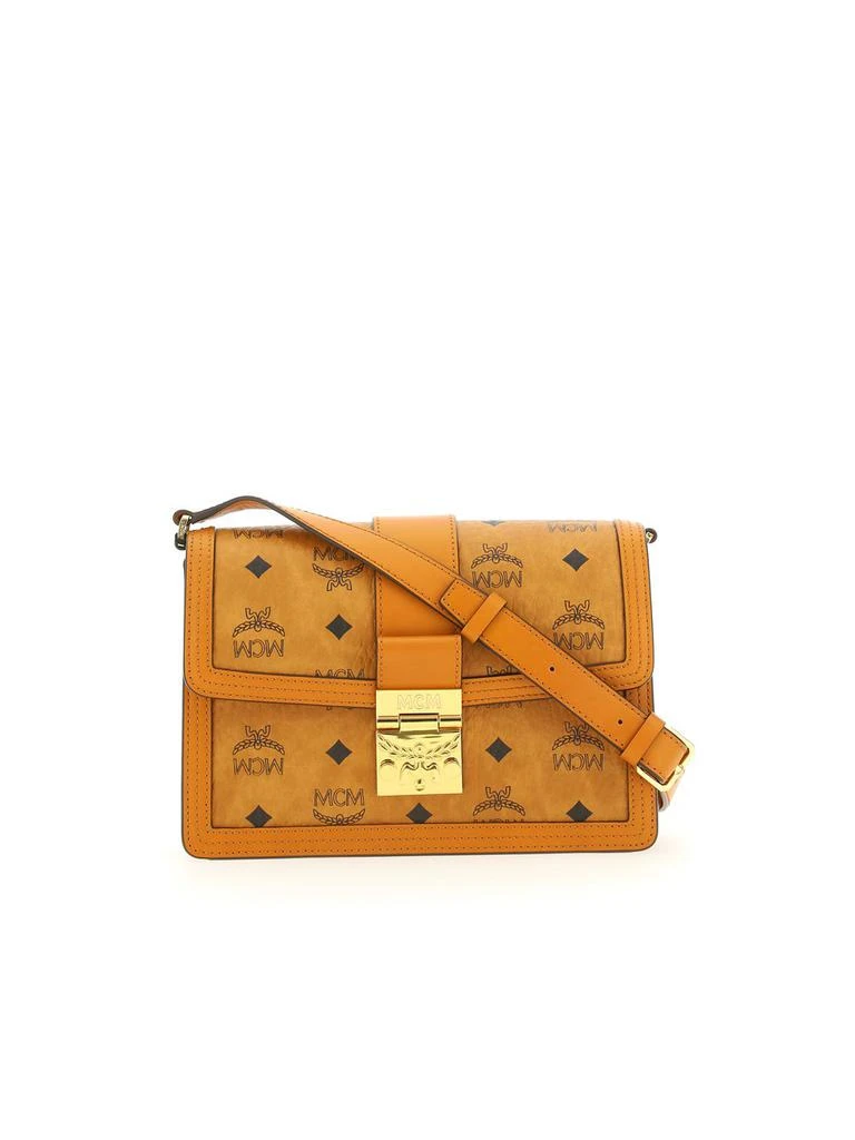 MCM MCM Logo Printed Foldover Top Crossbody Bag 1