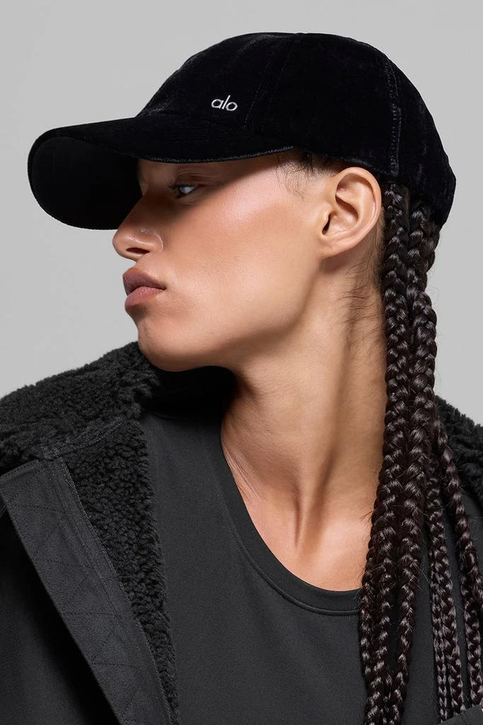 Alo Velvet Off-Duty Cap - Black 2