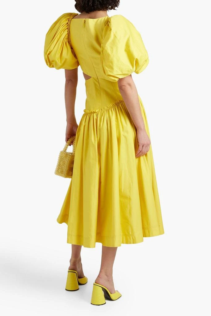 Aje Cutout linen-blend midi dress 3