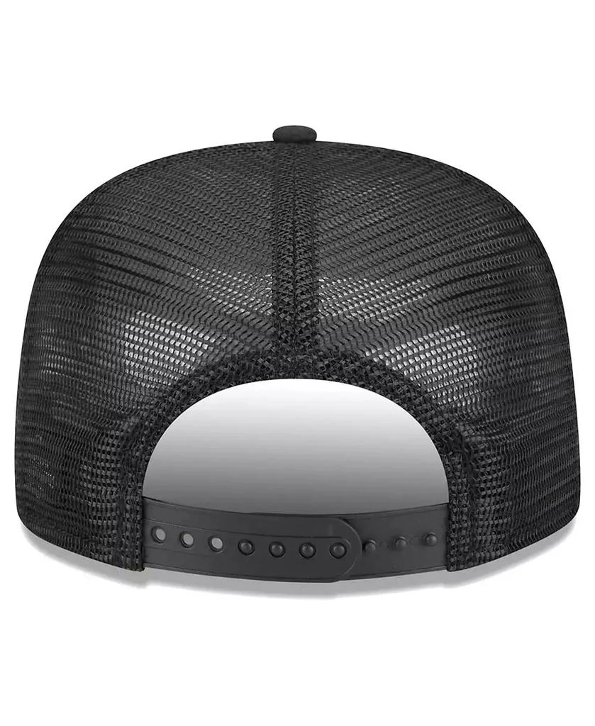 New Era Men's Black California Angels Cooperstown Collection Street Team A-Frame Trucker 9FIFTY Snapback Hat 2