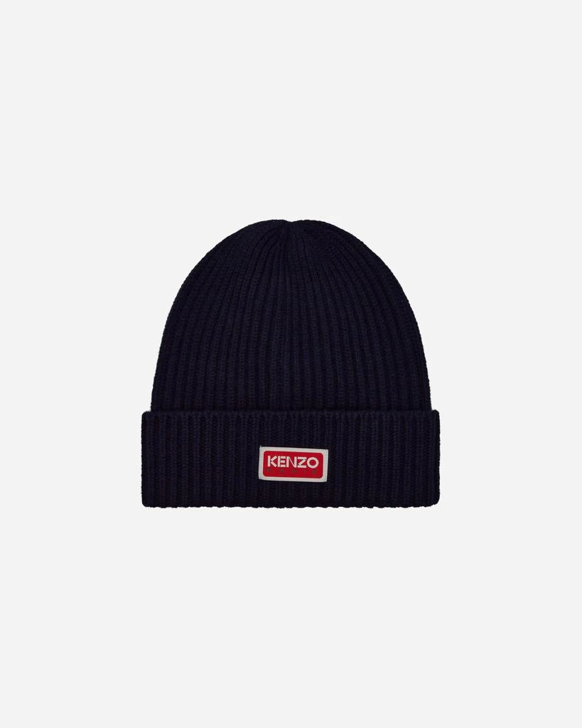 KENZO Paris Logo Beanie Midnight Blue 2