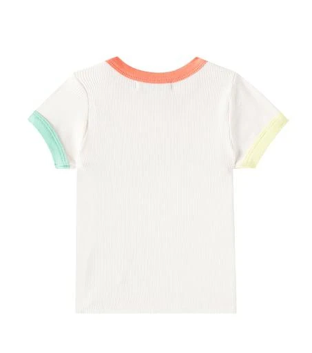 BOBO CHOSES Baby logo ribbed-knit cotton-blend T-shirt 2