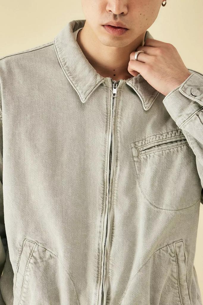Shop BDG Light Grey Tony Harrington Jacket on Sale at