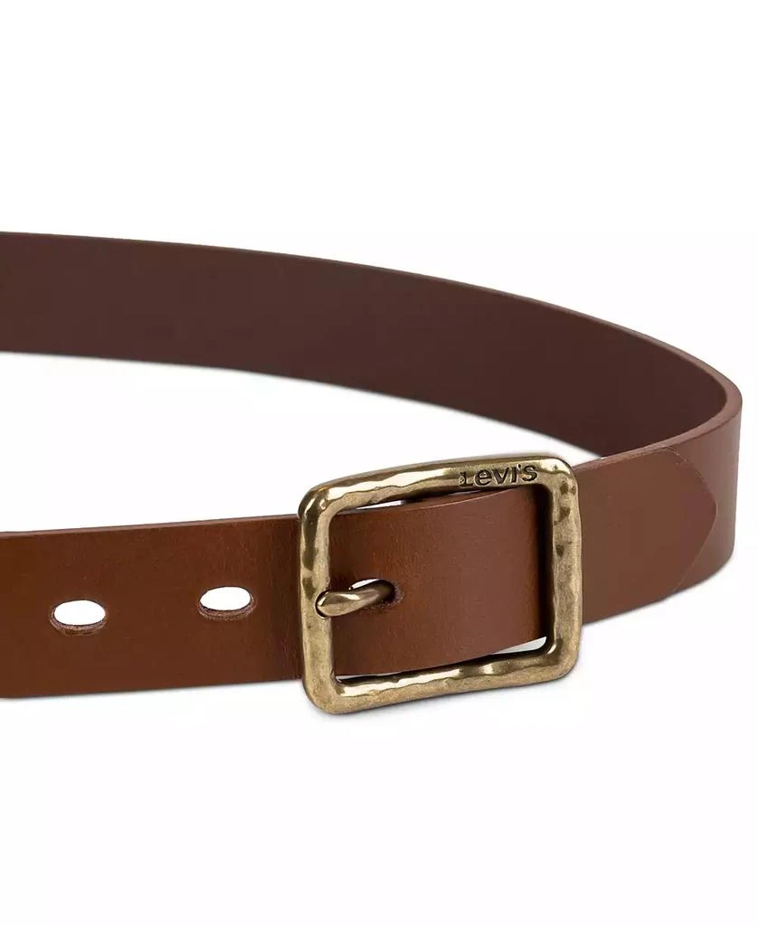 Levi's Women's Hammered Center Bar Buckle Casual Leather Belt 3
