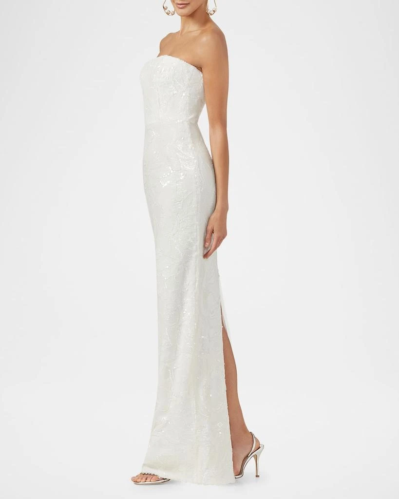 HELSI Serena Strapless Floral Sequin Column Gown 3