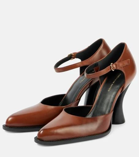 Dries Van Noten 95 leather Mary Jane pumps 5