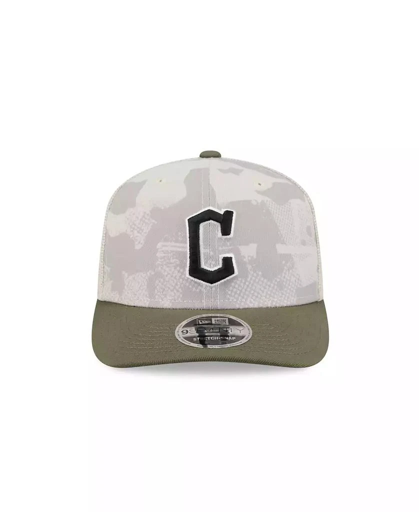 New Era Men's Light Beige/Olive Cleveland Guardians 2025 Armed Forces Day 9SEVENTY Adjustable Hat 3