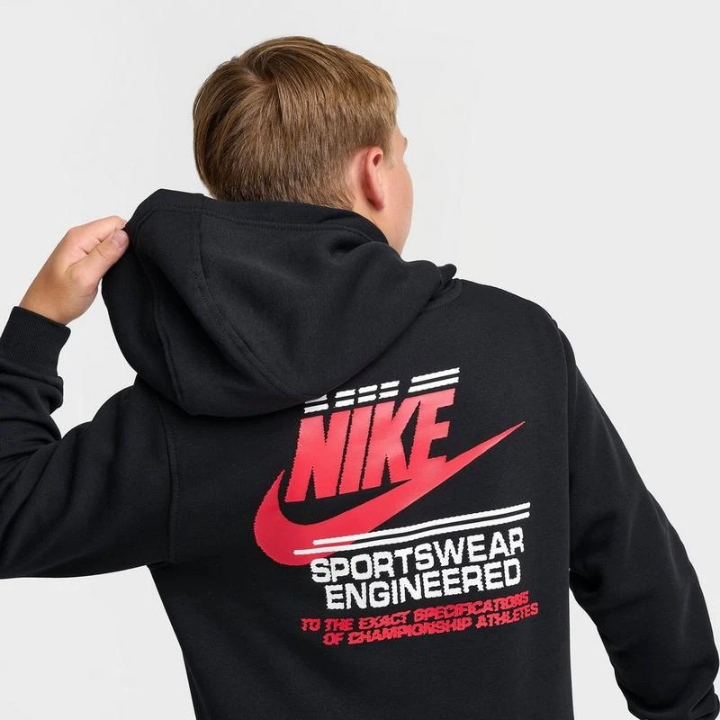 NIKE Big Kids' Nike Sportswear Futura Club Pullover Hoodie 5